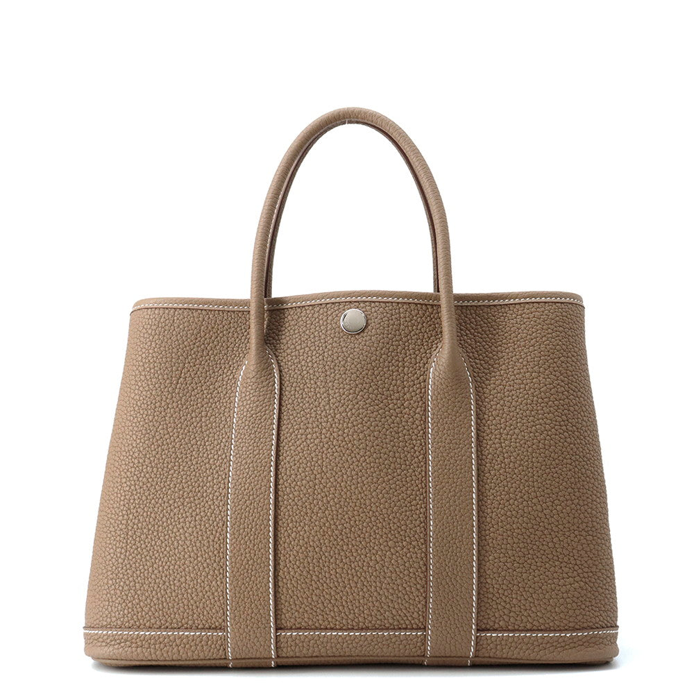 HERMES Garden Party Etoupe Negonda Leather Size TPM