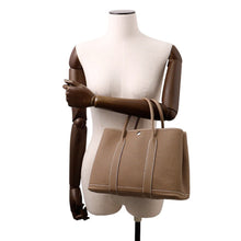 将图像加载到图库查看器中，HERMES Garden Party Etoupe Negonda Leather Size TPM
