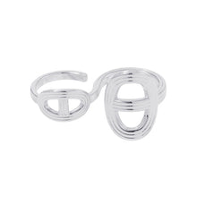 将图像加载到图库查看器中，HERMES Chaine d&#39;Ancre24 Double Ring Size TGM/53/#13 SV925
