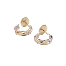 将图像加载到图库查看器中，CARTIER Trinity Earrings Size MiniB8301540 K18YG K18WG K18PG
