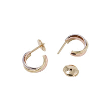 将图像加载到图库查看器中，CARTIER Trinity Earrings Size MiniB8301540 K18YG K18WG K18PG
