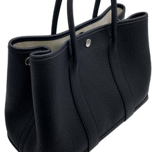 将图像加载到图库查看器中，HERMES Garden Party Black Negonda Leather Size TPM
