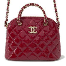 Load image into Gallery viewer, CHANEL Chain Clutch Shoulder Bag RedAP3354 Patent Leather
