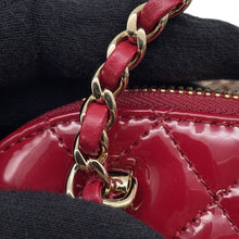 Load image into Gallery viewer, CHANEL Chain Clutch Shoulder Bag RedAP3354 Patent Leather
