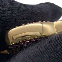 将图像加载到图库查看器中，CHANEL CC Logo Key Ring Gold/Pink Gold Plated Rhinestone
