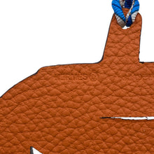 将图像加载到图库查看器中，HERMES Petit H Jack O&#39;Lantern Pumpkin Chocolat/Feu Epsom Togo Leather Silk Size GM
