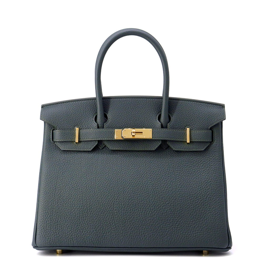 HERMES Birkin Vert Mangrove Togo Leather Size 30
