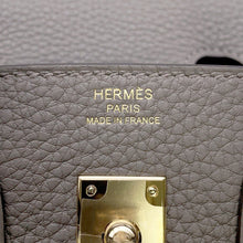 将图像加载到图库查看器中，HERMES Birkin Gris Meyer Togo Leather Size 25
