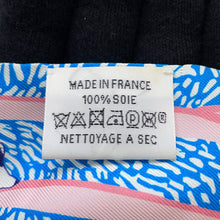 将图像加载到图库查看器中，HERMES Twilly Freely EN LIBERTE Jaune Viff/Blue/Rouge Silk100%
