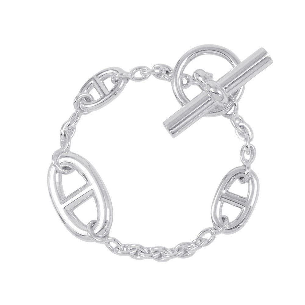 HERMES Chaine d'Ancre Farandole Bracelet Size XS SV925
