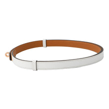 将图像加载到图库查看器中，HERMES Kelly Belt18 New White Epsom
