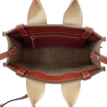 将图像加载到图库查看器中，Chloe Woody 2WAY Tote Bag BrownCHC22SS397G64001 Felt Leather Size Small
