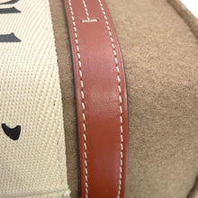 将图像加载到图库查看器中，Chloe Woody 2WAY Tote Bag BrownCHC22SS397G64001 Felt Leather Size Small
