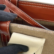 将图像加载到图库查看器中，Chloe Woody 2WAY Tote Bag BrownCHC22SS397G64001 Felt Leather Size Small
