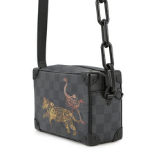 将图像加载到图库查看器中，LOUIS VUITTON Mini Soft Trunk NoirN45278 Damier Graphite Stamp
