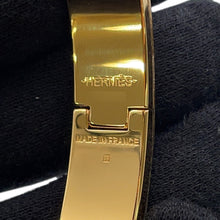 将图像加载到图库查看器中，HERMES Clic・Crack Size PM Marong rasse Enamel Gold Plated
