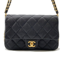 Load image into Gallery viewer, CHANEL Mini Matelasse ChainShoulder Bag BlackAS3757 Caviar Leather
