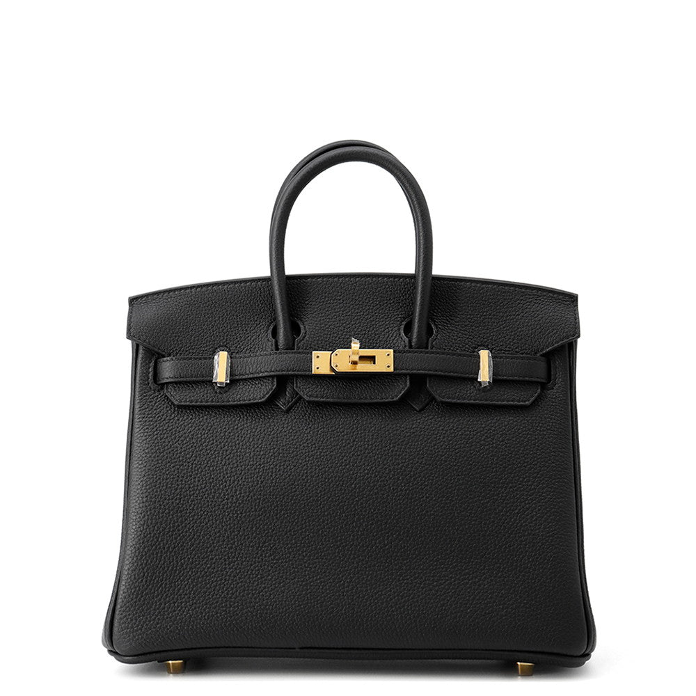 HERMES Birkin Black Togo Leather Size 25
