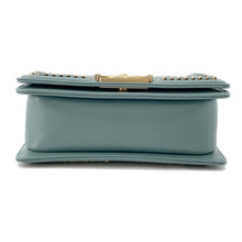 将图像加载到图库查看器中，CHANEL Boy Chanel Blue GreenA94805 Lambskin Size 20
