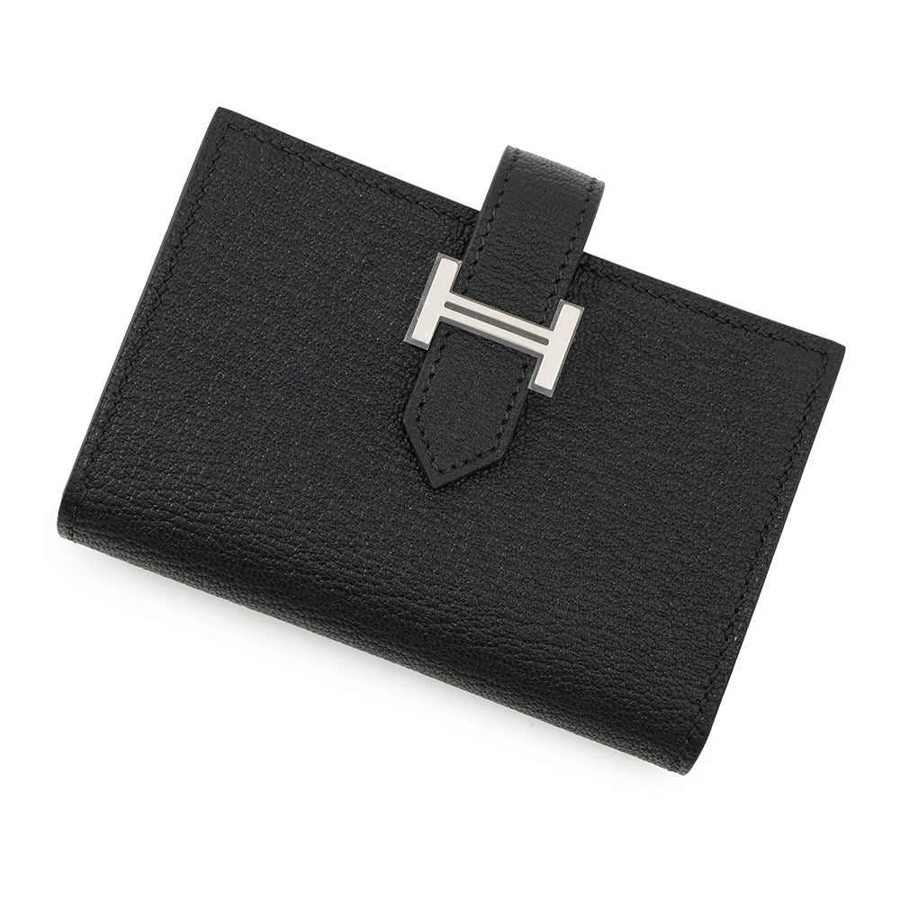 HERMES Bean Mini Black Chevre Myzore Goatskin