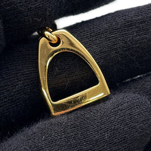 Load image into Gallery viewer, HERMES Etrier Bracelet Navy Swift Leather Metal
