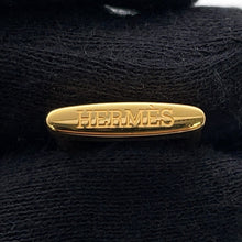 将图像加载到图库查看器中，HERMES Etrier Bracelet Navy Swift Leather Metal
