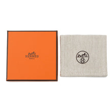 Load image into Gallery viewer, HERMES Etrier Bracelet Navy Swift Leather Metal
