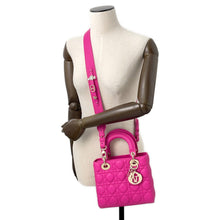 Load image into Gallery viewer, Dior Lady&#39;s Dior MY ABCDIOR Cannage 2-way Bag PinkM0538ONGE Lambskin Size Small
