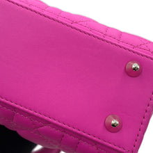 将图像加载到图库查看器中，Dior Lady&#39;s Dior MY ABCDIOR Cannage 2-way Bag PinkM0538ONGE Lambskin Size Small
