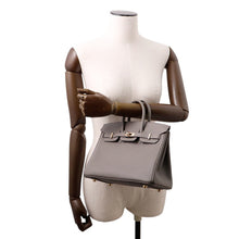 将图像加载到图库查看器中，HERMES Birkin Gris Meyer Togo Leather Size 25
