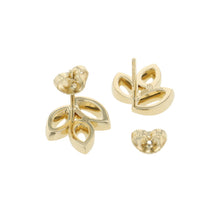 Load image into Gallery viewer, HARRY WINSTON Lily Cluster Mini Ear StuddedEADYPO1MLC 18K Yellow Gold
