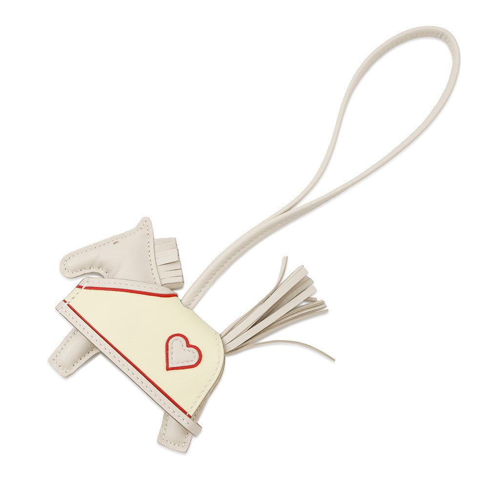 HERMES Rodeo Loveo Cool Craie/Jaune Milton/Rouge Ladue Lambskin Size PM