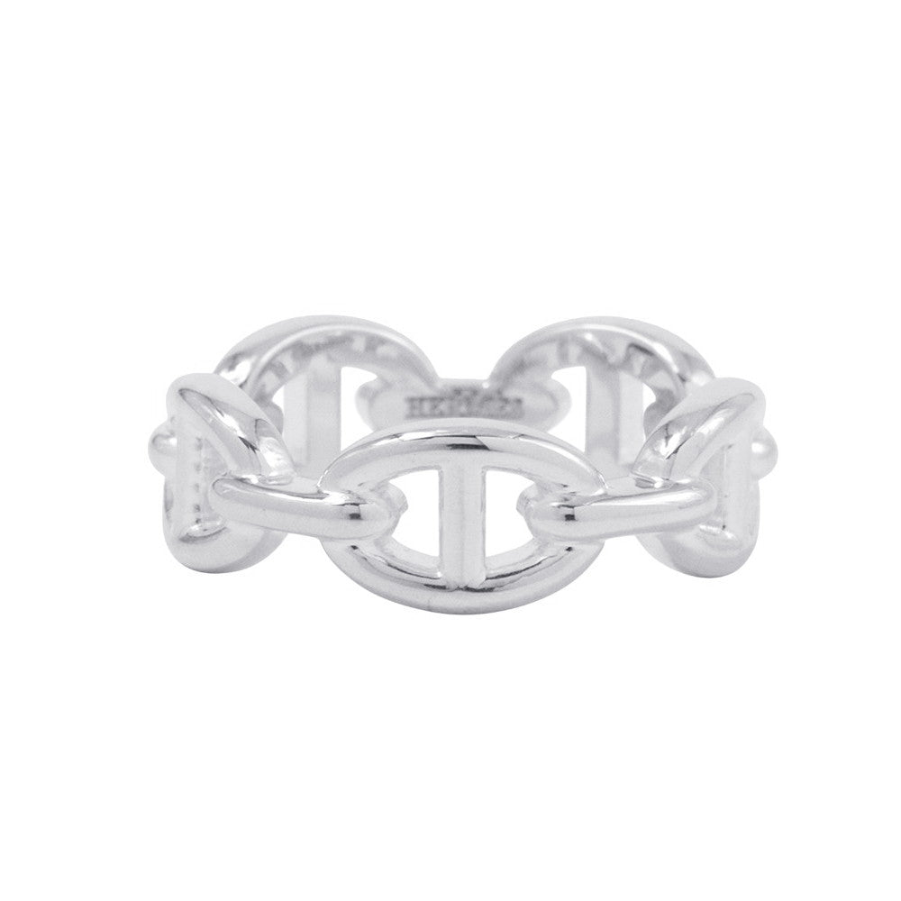 HERMES Chaine d'Ancre Anchene Ring Size PM/55/#15 SV925