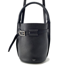 将图像加载到图库查看器中，CELINE Big Bag Bucket 2WAY Handbag Black187243 Leather Size Nano
