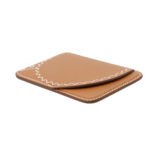 将图像加载到图库查看器中，HERMES Eman Ellison Card Case Gold Swift Leather

