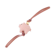 将图像加载到图库查看器中，LOEWE Animal Bag Charm Pig PinkC621232XBD Felt Calf Leather
