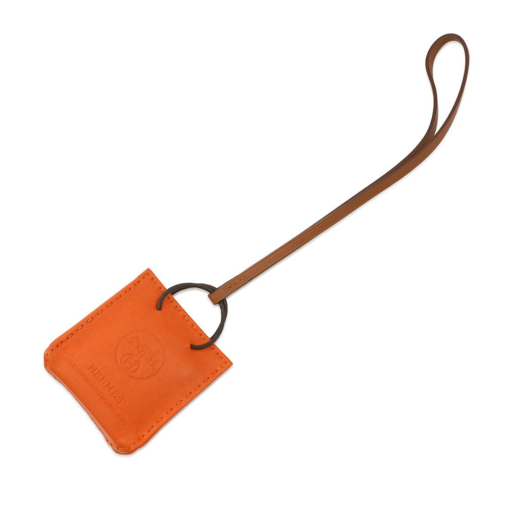 HERMES Sack Orange Feu/Gold Lambskin