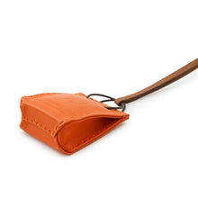 将图像加载到图库查看器中，HERMES Sack Orange Feu/Gold Lambskin
