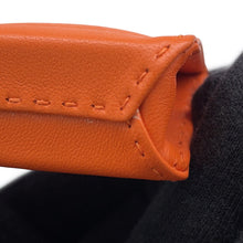 将图像加载到图库查看器中，HERMES Sack Orange Feu/Gold Lambskin
