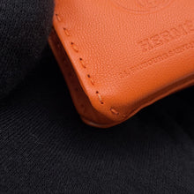 将图像加载到图库查看器中，HERMES Sack Orange Feu/Gold Lambskin
