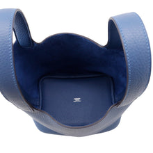 将图像加载到图库查看器中，HERMES Picotin Lock Blue Tie Taurillon Clemence Size PM
