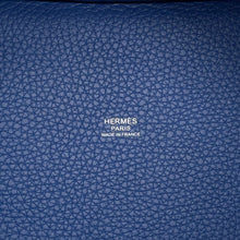 将图像加载到图库查看器中，HERMES Picotin Lock Blue Tie Taurillon Clemence Size PM

