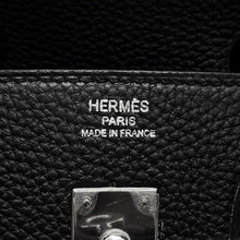 将图像加载到图库查看器中，HERMES Birkin Black Togo Leather Size 25
