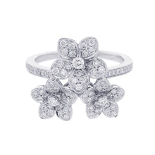 将图像加载到图库查看器中，GRAFF Wildflower Diamond Cluster Ring Size Approximately No. 14RGR843 18K White Gold
