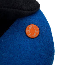 将图像加载到图库查看器中，HERMES Vido Poche Epope Blue Uttle MailH103520M Wool Size GM
