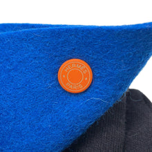 将图像加载到图库查看器中，HERMES Vido Poche Epope Blue Uttle MailH103520M Wool Size GM
