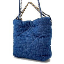 Load image into Gallery viewer, CHANEL CHANEL22 Handbag BlueAS3980 Denim Size Mini
