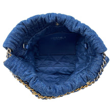 Load image into Gallery viewer, CHANEL CHANEL22 Handbag BlueAS3980 Denim Size Mini
