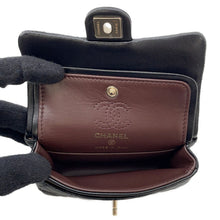 Load image into Gallery viewer, CHANEL Matelasse Classic Mini Bag BlackAP4760 Lambskin Faux Pearl Rhinestone
