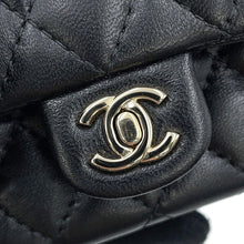 Load image into Gallery viewer, CHANEL Matelasse Classic Mini Bag BlackAP4760 Lambskin Faux Pearl Rhinestone
